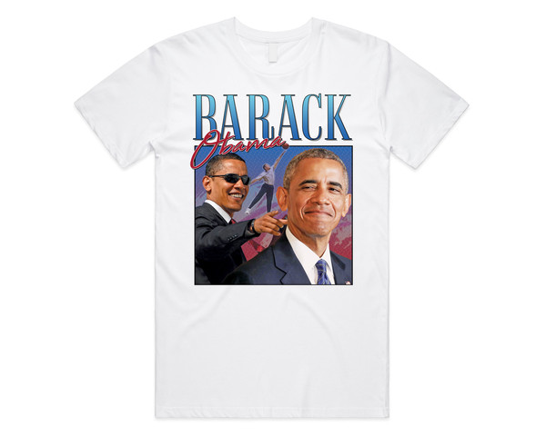 Barack Obama Homage T-shirt Tee Top Funny US President Icon 2020 Election 90’s Vintage - 3.jpg