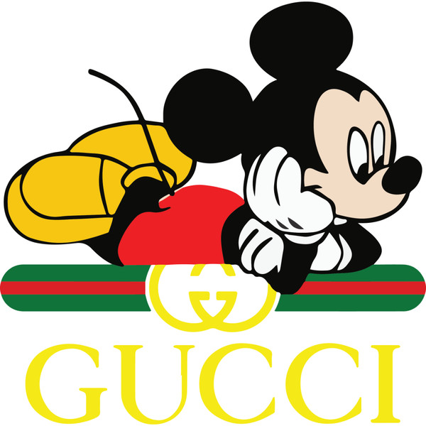 Mickey Gucci SVG, Mickey Mouse Vector, Disney Gucci SVG