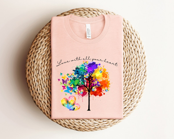 Vibrant Rainbow Tree Shirt, LGBTQ+ Pride Shirt, LGBT Pride Shirt, Be Kind Rainbow Shirt, Inspirational Shirt, Kindness Shirt, Equality Shirt - 1.jpg