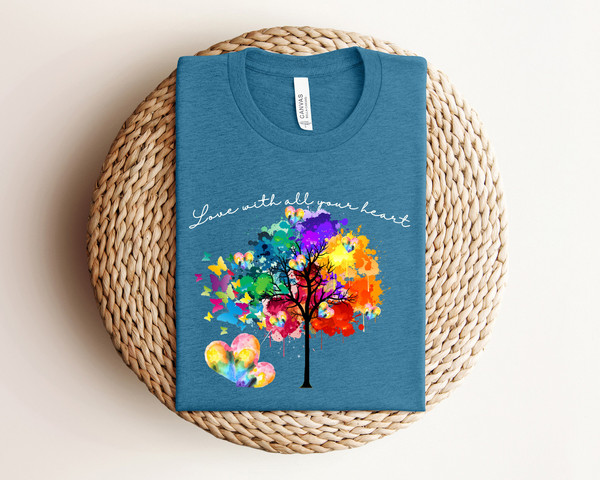 Vibrant Rainbow Tree Shirt, LGBTQ+ Pride Shirt, LGBT Pride Shirt, Be Kind Rainbow Shirt, Inspirational Shirt, Kindness Shirt, Equality Shirt - 3.jpg