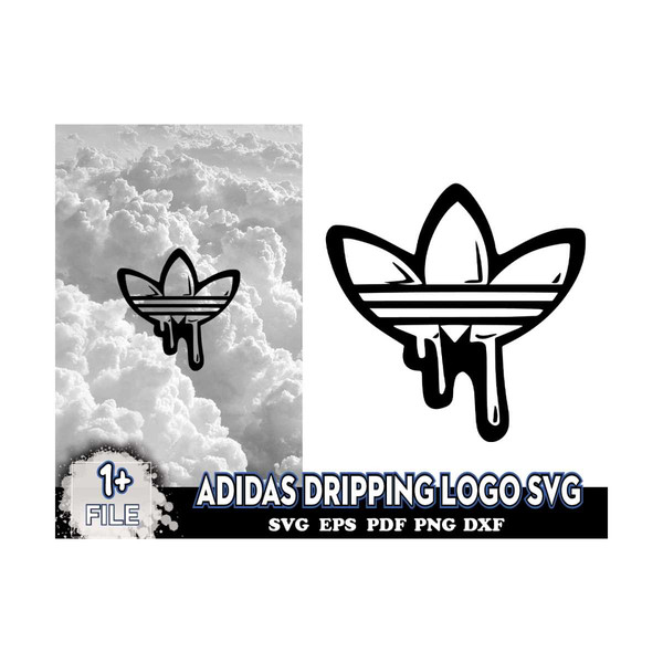 Adidas SVG, Adidas logo SVG, Adidas Dripping SVG, Adidas Drip logo Svg,  Fashion Designer Logo.