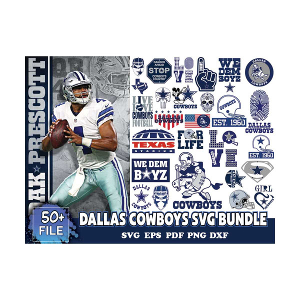 Dallas Cowboys Svg Bundle, Cowboys Logo Svg, NFL Svg, Footba