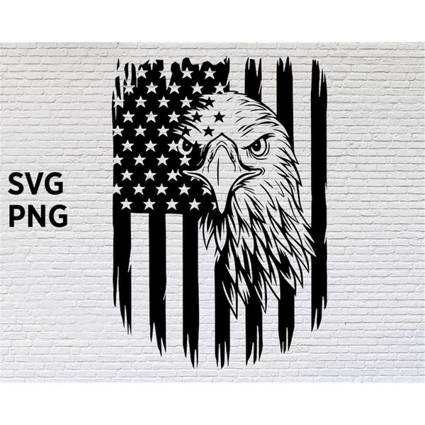 USA Patriotic Eagle Flag SVG 4th of July Gráfico por Artistic