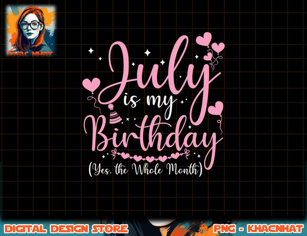 July Is My Birthday Yes The Whole Month Funny July Birthday png, sublimation copy.jpg