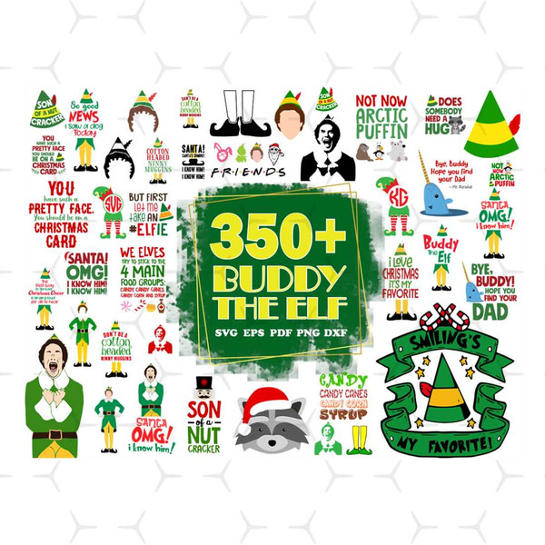 Buddy The Elf Christmas bundle SVG , 350+ file Buddy The Elf