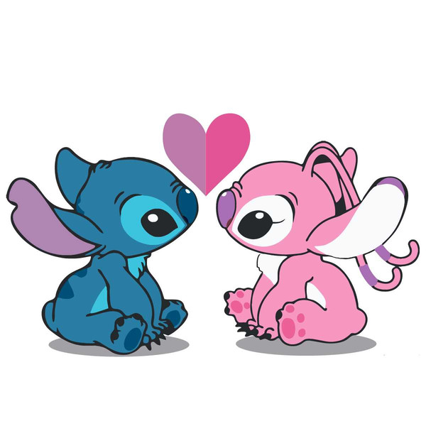 Stitch and Angel SVG, Stitch And Girlfriend SVG, Stitch SVG, - Inspire ...