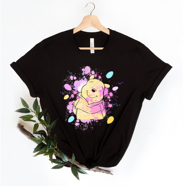 Disney Winnie Watercolor Easter Shirt, Disney Happy Easter Shirts, Winnie Easter Shirt, Winnie The Pooh Tee, Pooh Bunny Shirt, Easter Gifts - 6.jpg