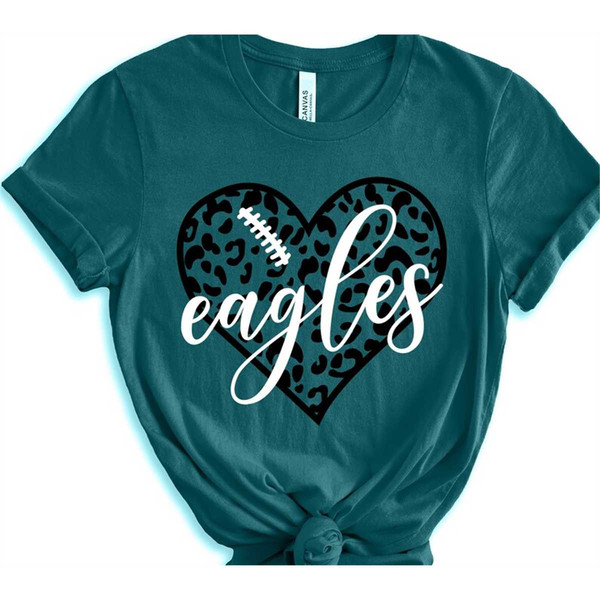 Eagles Heart ,Leopard Heart Designs Mascot SVG PNG