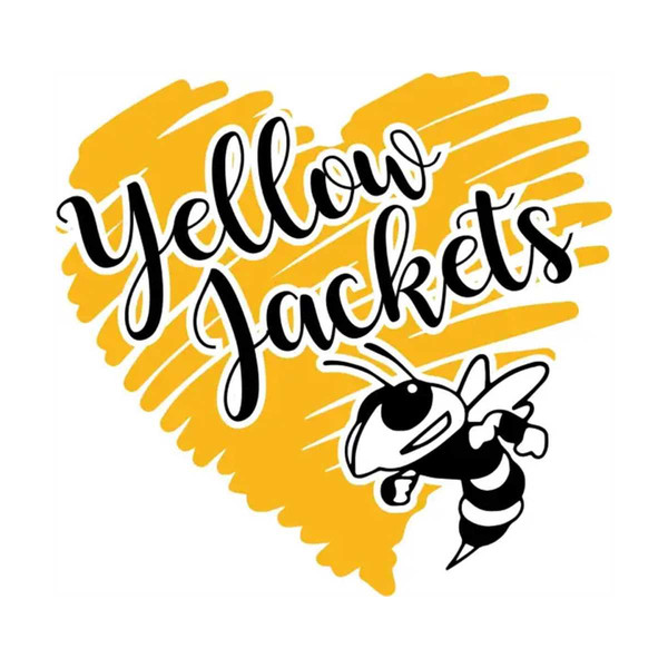 Yellow Jacket SVG, High School Mascot, School Spirit , Heart - Inspire ...