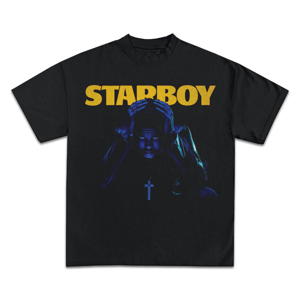 THE WEEKND T-SHIRT  Starboy Concert Album Tour Merch Tour Rap Tee  Octobers Very Own Xo Rare Face Graphic Travis Drake Cactus Jack  - 1.jpg