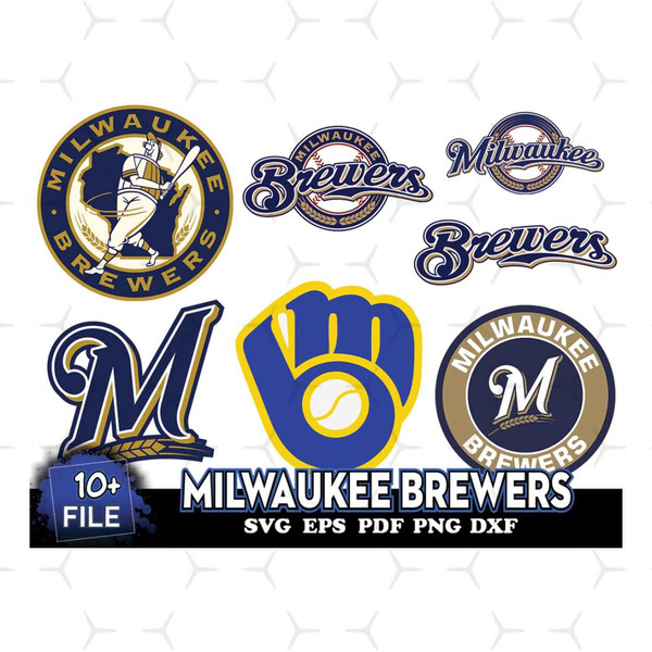 10 FILE Milwaukee Brewers Svg Bundle - Inspire Uplift