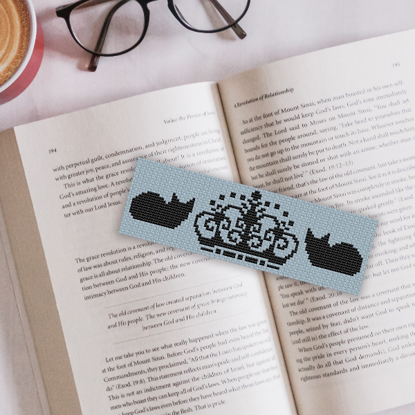 cross stitch bookmark pattern cats