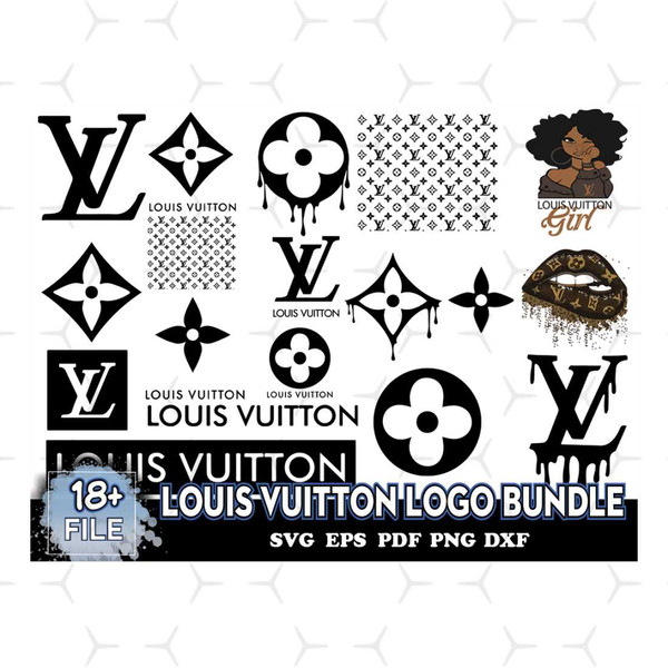 Louis Vuitton Logo Mickey Black Girl Svg Bundle, LV Svg - Inspire Uplift