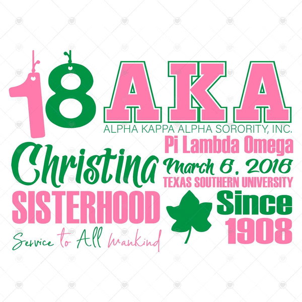 Alpha Kappa Alpha Sorority Svg, aka svg, aka svg 1908, aka s - Inspire  Uplift