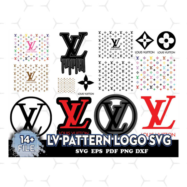 LV Logo Pattern Svg, LV Pattern Svg, LV Logo Bundle, Logo Bu - Inspire  Uplift