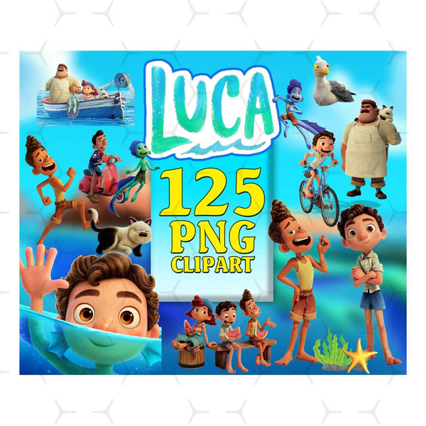 Luca Svg Clip art Files, Luca Paguro, Disneyland Ears, Digit - Inspire  Uplift