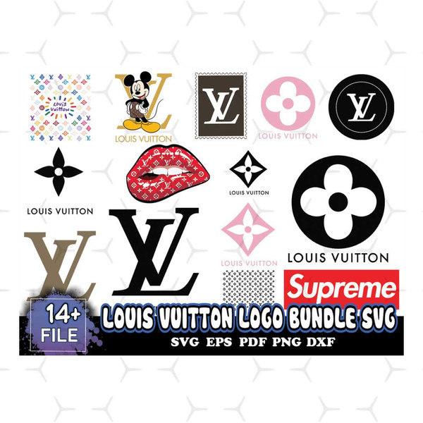 LV Logo Pattern Svg, Bundle Logo Svg, LV Pattern Svg, LV Log - Inspire  Uplift