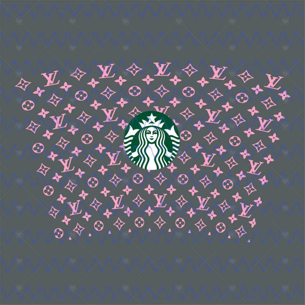 LV Full Wrap For Starbucks Cold Cup Svg, Trending Svg, LV St