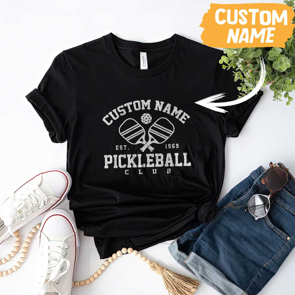Custom Pickleball Club, Pickleball Shirt for Women,  Pickleball Gifts, Sport Shirt, Pickleball Shirt, Sport Graphic Tees, Sport Outfit - 3.jpg