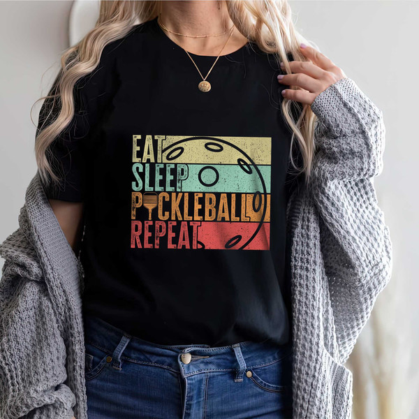 Eat Sleep Repeat Pickleball Shirt for Women,Pickleball Gifts, Sport Shirt, Pickleball Shirt,Sport Graphic Tees, Sport Outfit - 4.jpg