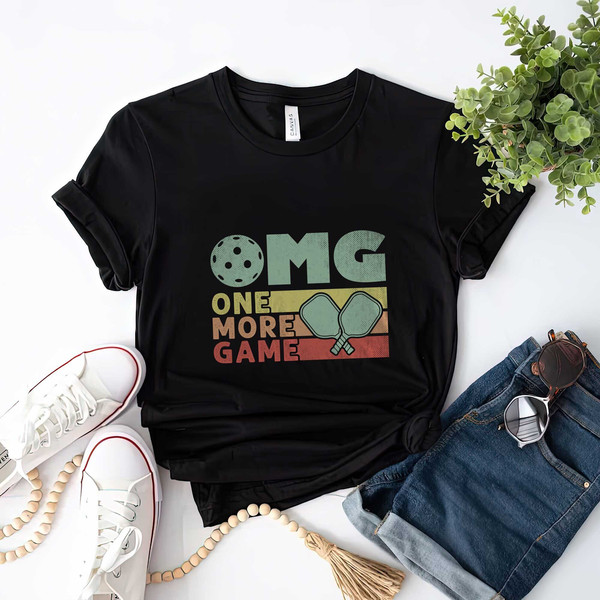 One More Game Pickleball Shirt, Gift for Her, Gift for Him, Pickleball Gifts, Sport Tshirt, Sport Graphic Tees, Sport Team Outfit - 1.jpg
