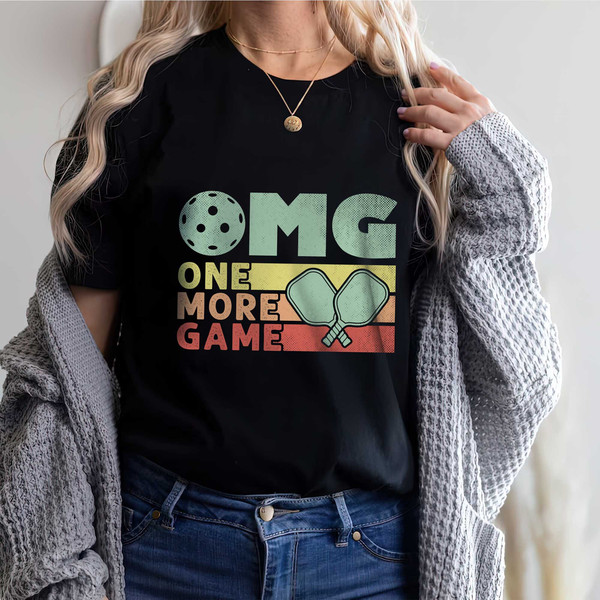 One More Game Pickleball Shirt, Gift for Her, Gift for Him, Pickleball Gifts, Sport Tshirt, Sport Graphic Tees, Sport Team Outfit - 3.jpg