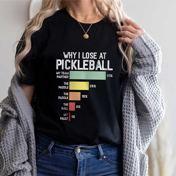 Why I Lose Pickleball Shirt, Gift for Her, Gift for Him, Pickleball Gifts, Sport Tshirt,  Sport Graphic Tees, Sport Team Outfit - 1.jpg