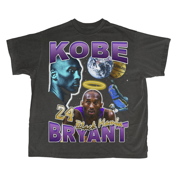 Kobe bryant style 90s tee-shirt vintage