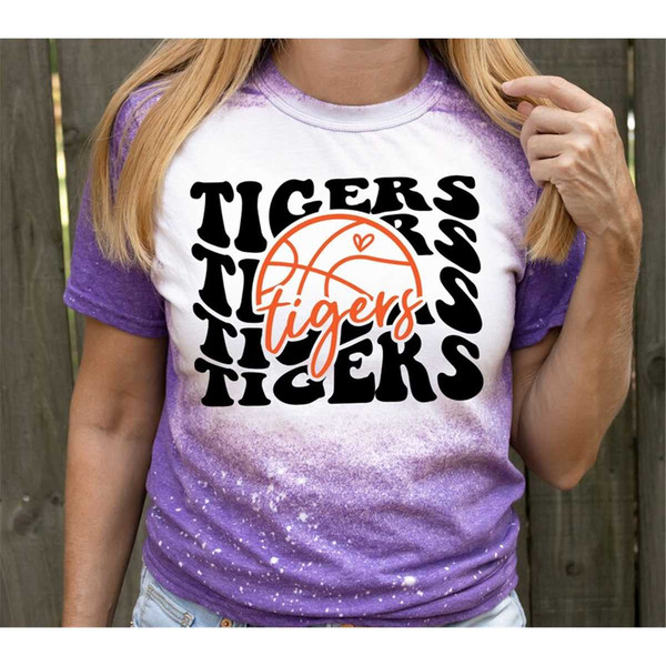 Tigers Basketball SVG PNG, Tigers svg,Stacked Tigers svg,Tig
