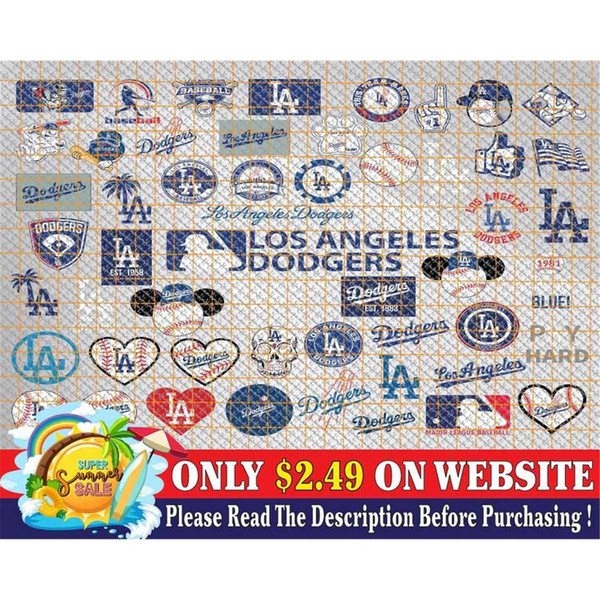 Los Angeles Dodgers Svg, Love Baseball Svg, Baseball Team Svg, MLB