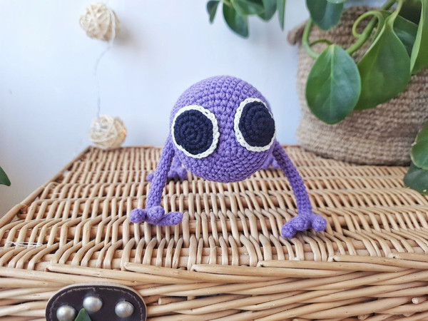 Purple rainbow friends crochet, Custom Rainbow friends plush Toy