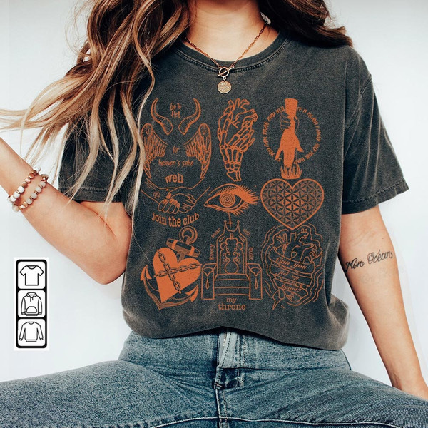 Bring Me The Horizon Doodle Art Shirt, Vintage Bring Me The Horizon Album Lyrics Merch, Bring Me The Horizon Tattoo Tour 2023 DA1205DT - 2.jpg