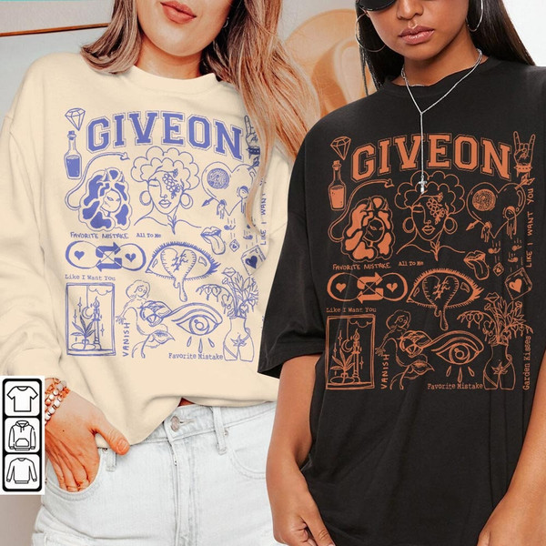 Giveon Doodle Art Shirt, Vintage Giveon Merch Tee Art Sweatshirt Hoodie, Retro Giveon Tattoo Tour 2023 V1 DA0706DT - 1.jpg