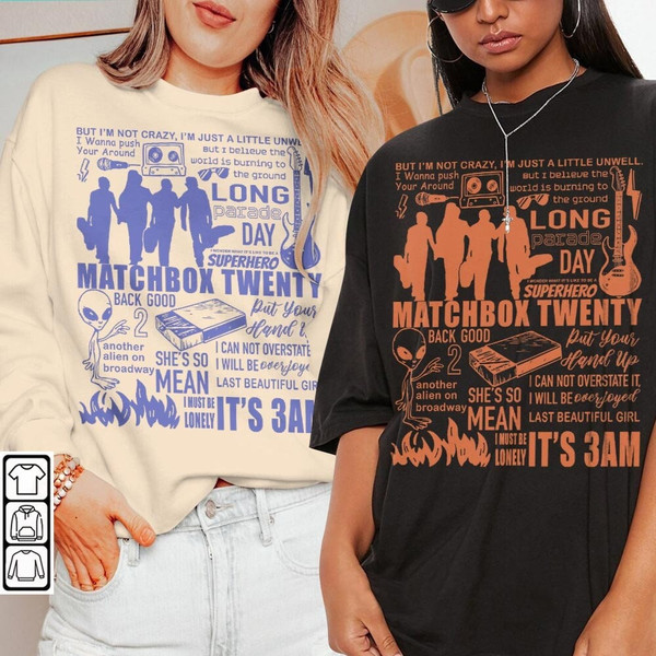 Matchbox Twenty Doodle Art Shirt, Vintage Matchbox Twenty Merch Lyric Album Sweatshirt Hoodie, Matchbox Twenty Tattoo Tour DA1205DT - 1.jpg