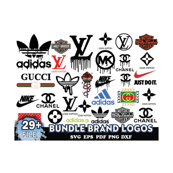 LOGO Fashion brand BUNLDE: Louis Vuitton svg, Chanel svg, Bu - Inspire  Uplift