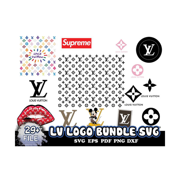 LV Logo Bundle Svg, LV Logo Svg, Logo Bundle Svg, Louis Vuit - Inspire  Uplift