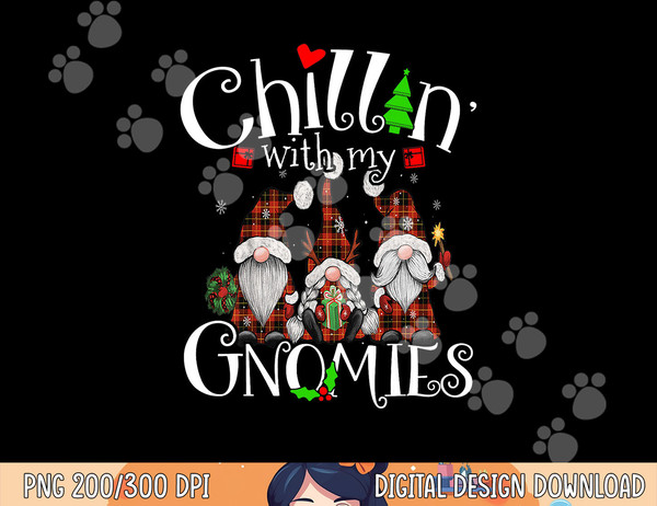 Chillin With My Gnomies, Christmas Red Gnomes Plaid Buffalo  png,sublimation copy.jpg