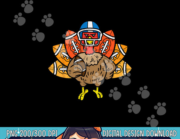 American Football Player Turkey Thanksgiving Day Sport Gift png, sublimation copy.jpg