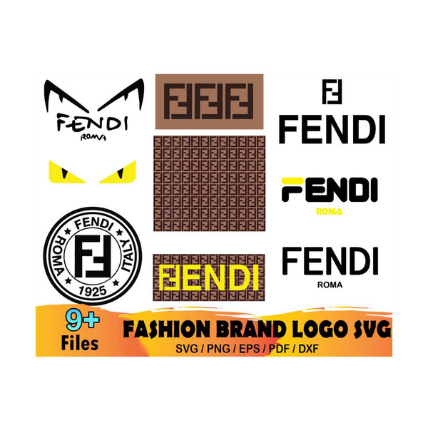 Fendi Svg, Fendi brand Logo Svg, Fendi Logo Svg, Fashion Log