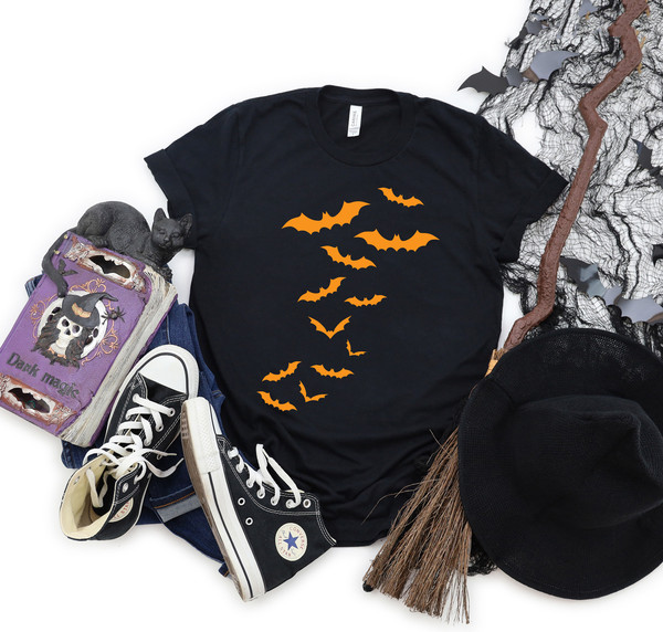 Halloween Bats Shirt, Halloween Party, Halloween 2022 Shirt, Skeleton T, Halloween Outfits, Halloween Funny Shirt, Family Matching Shirts - 1.jpg