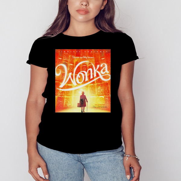 Wonka Only In Theaters This Christmas Poster Vintage Shirt, Shirt For Men Women, Graphic Design