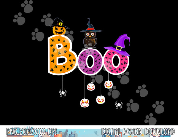 Boo Halloween Costume Spiders, Ghosts, Pumkin & Witch Hat png,sublimation copy.jpg