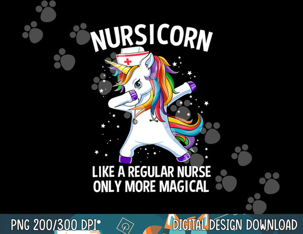 Dabbing Unicorn Nursicorn Funny Nurse  png, sublimation copy.jpg