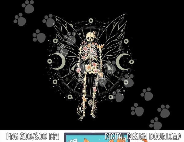 Fairy Grunge Fairycore Aesthetic Butterfly Skeleton Gothic png, sublimation copy.jpg