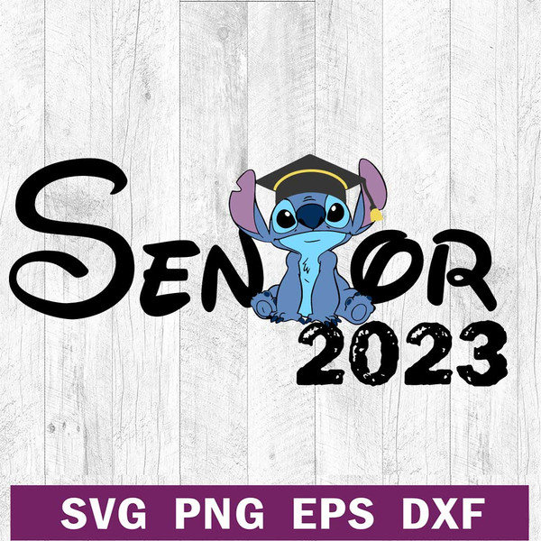 Stitch disney senior 2023 SVG