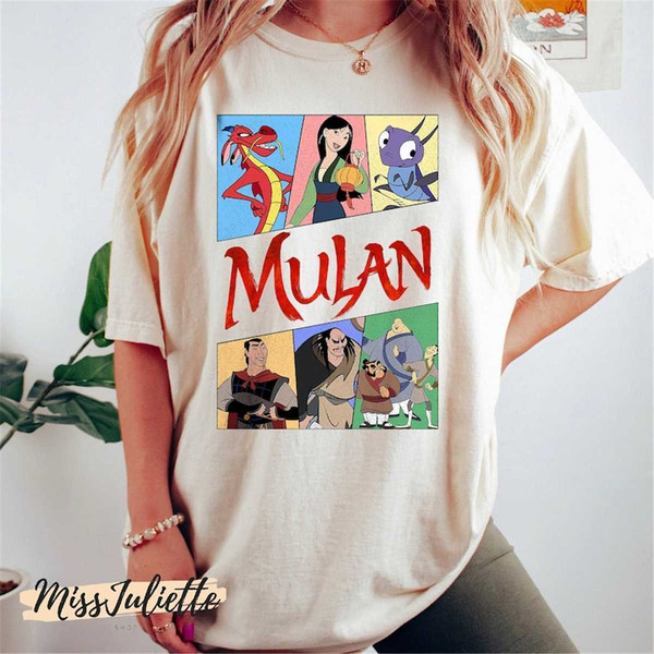 Shirt, Vintage 1998 Comfort Uplift Inspire - Mulan Colors Disney 90s Cri-Kee,