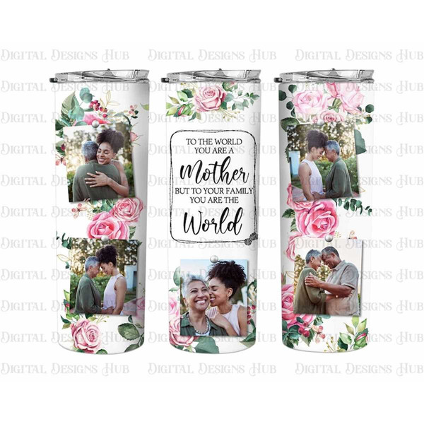 Mother's Day Tumbler Wrap Png, Mom Tumbler, Mother Tumbler