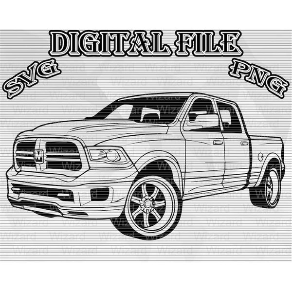 dodge pickup truck clipart