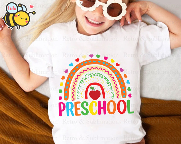 Preschool Rainbow Svg, First Day Of School Svg, Back To School Svg, Preschool Svg, Boho Rainbow Svg File for Cricut, Gifts For Student - 3.jpg