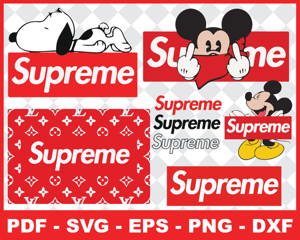 Supreme Mickey SVG & PNG Download - Free SVG Download